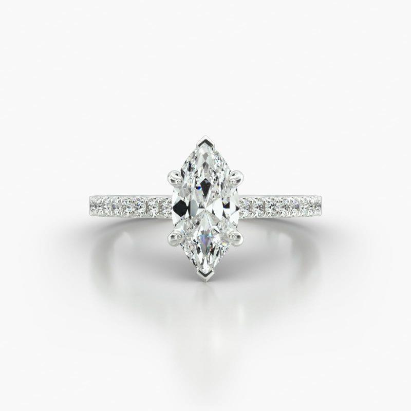 MARQUISE CATHEDRAL SIX PRONG - A