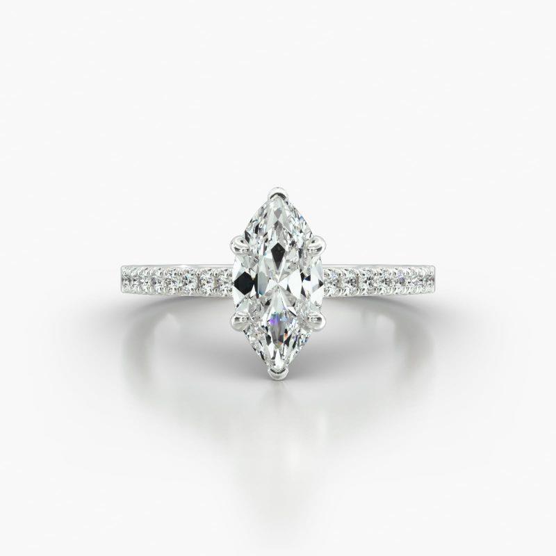 MARQUISE CATHEDRAL SURPRISE DIAMOND - A
