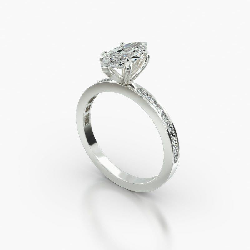 MARQUISE CHANNEL SIX PRONG - B