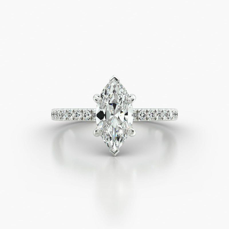 MARQUISE MACRO PAVE CLASSIC BASKET - A