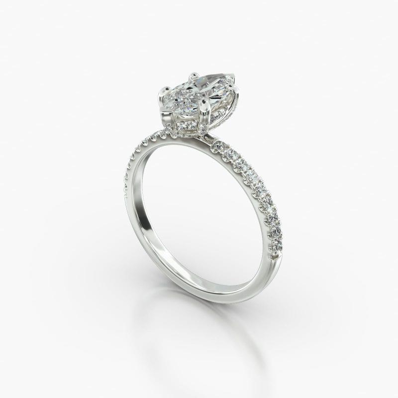 MARQUISE MACRO PAVE CLASSIC PAVE BASKET - B