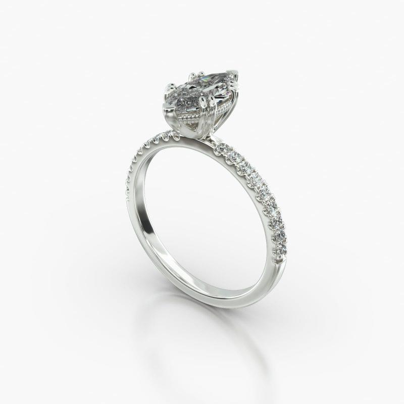 MARQUISE MACRO PAVE VINTAGE BASKET - B