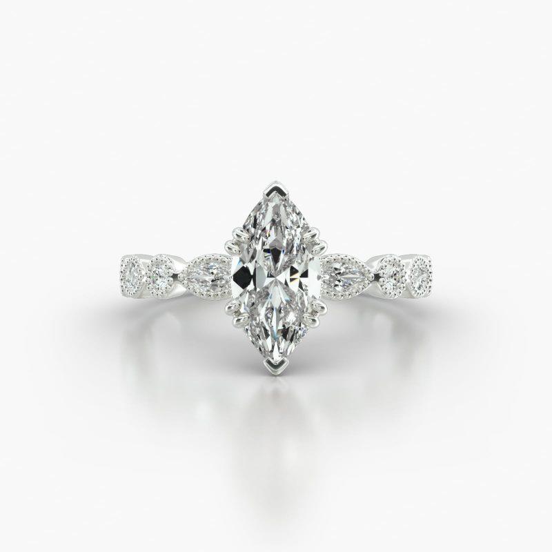 MARQUISE MARQUISE+ROUND VINTAGE BASKET - A