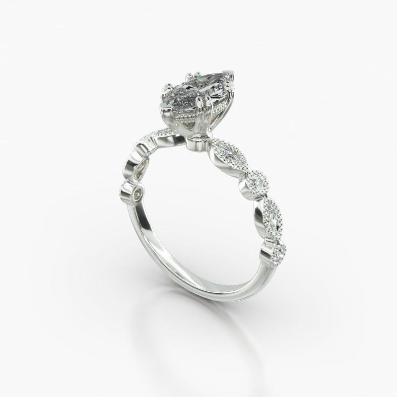 MARQUISE MARQUISE+ROUND VINTAGE BASKET - B