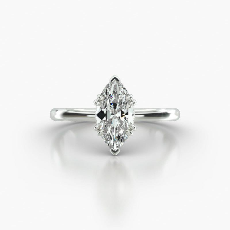 MARQUISE SOLITAIRE VINTAGE BASKET - A