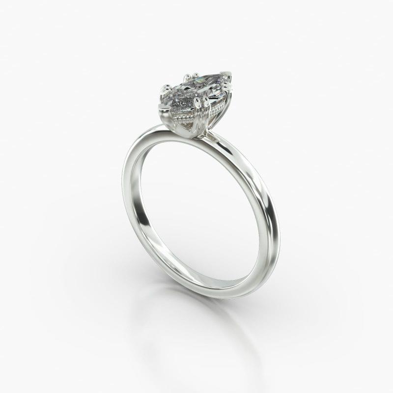 MARQUISE SOLITAIRE VINTAGE BASKET - B