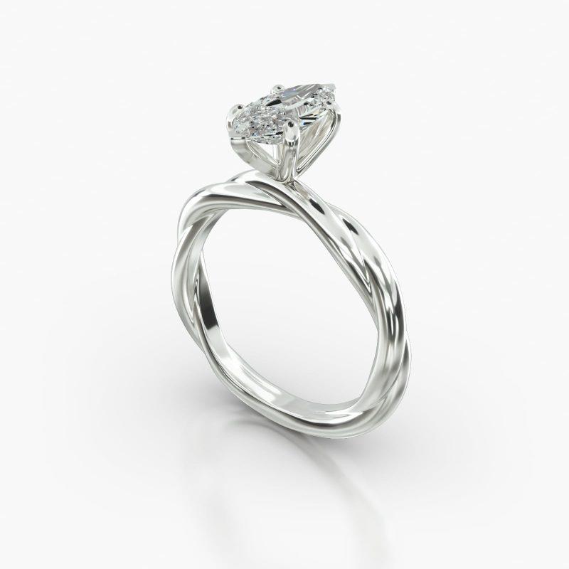 MARQUISE TWIST SIX PRONG - B