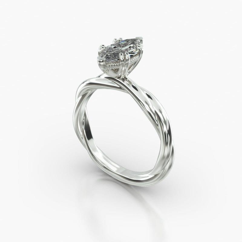 MARQUISE TWIST VINTAGE BASKET - B