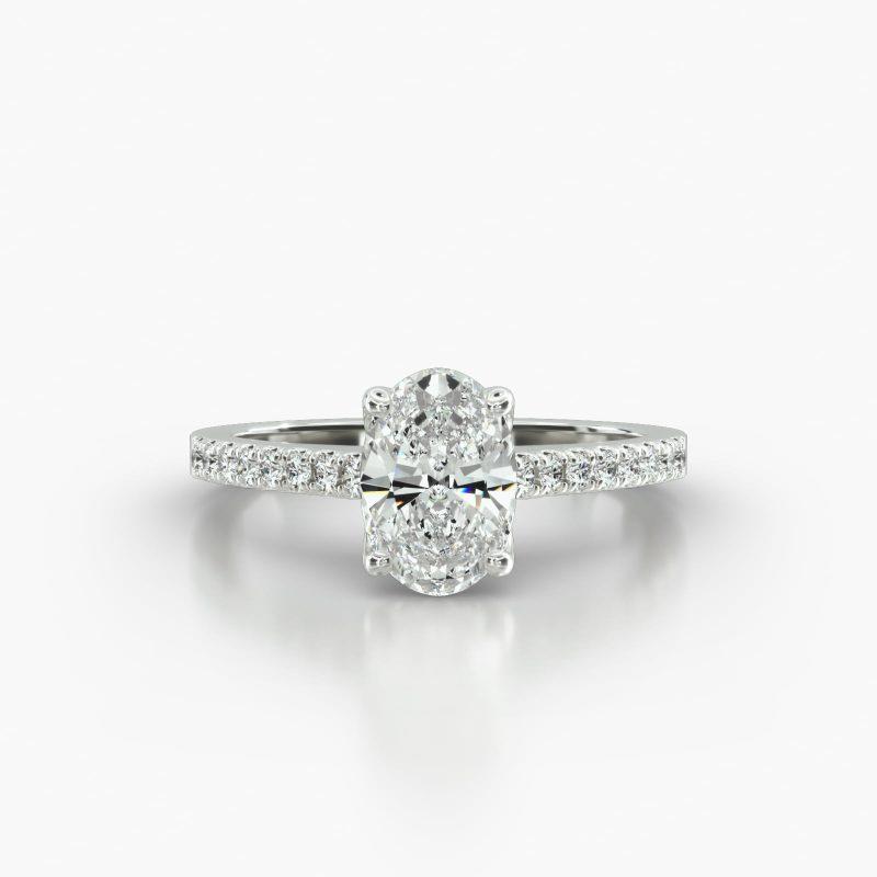 OVAL CATHEDRAL FOUR TULIP BASKET - A