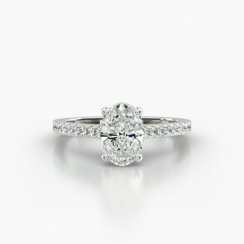 OVAL CATHEDRAL SURPRISE DIAMOND - A