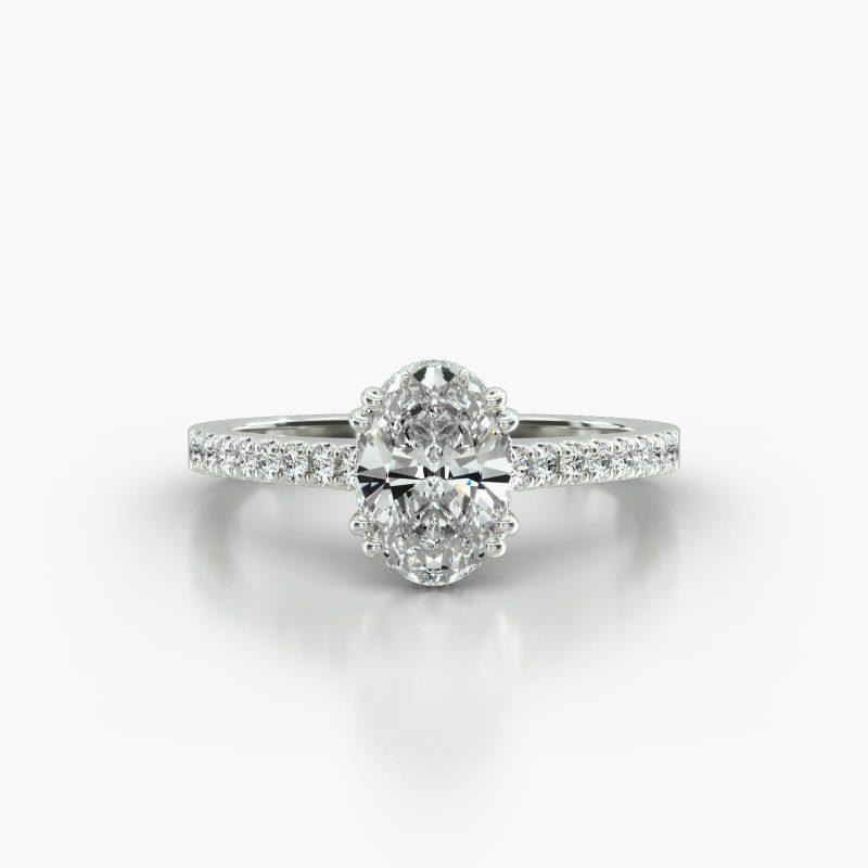 OVAL CATHEDRAL VINTAGE BASKET - A