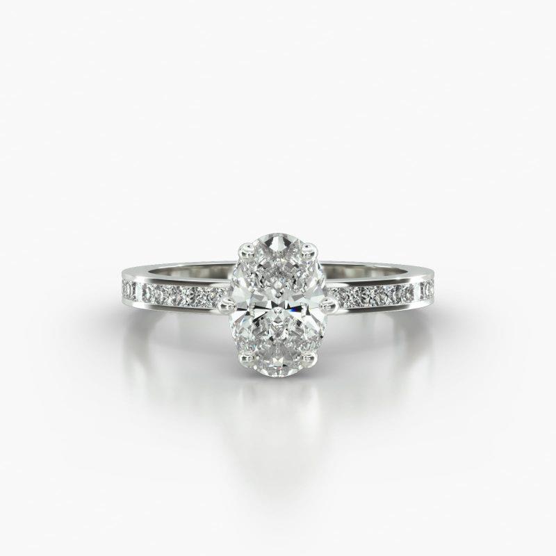 OVAL CHANNEL SIX PRONG - B