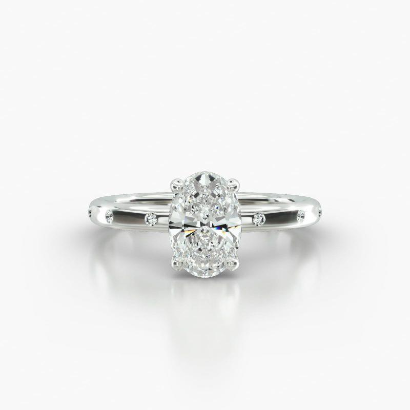 OVAL GYPSY FOUR PRONG - A