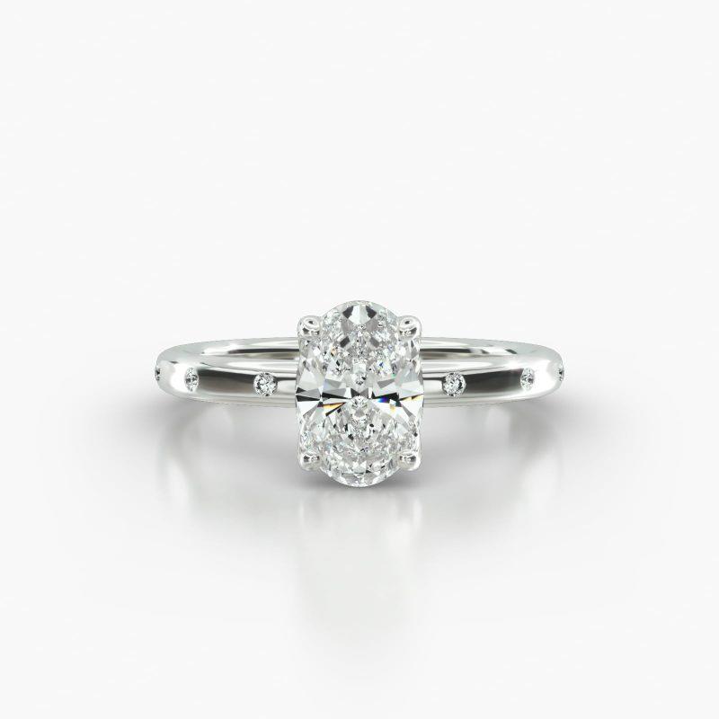 OVAL GYPSY FOUR TULIP BASKET - A