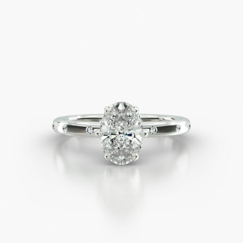 OVAL GYPSY SIX PRONG - A