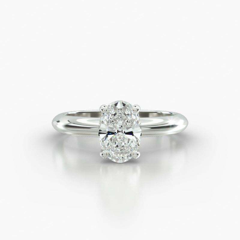 OVAL KNIFE SOLITAIRE SURPRISE DIAMOND - A