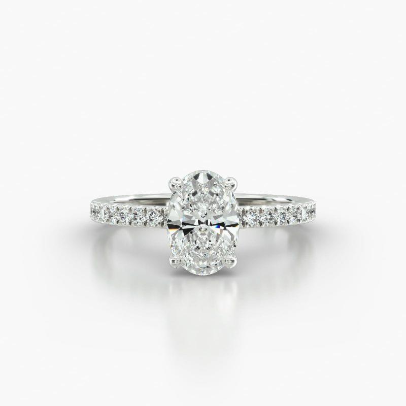 OVAL MACRO PAVE SURPRISE DIAMOND - A