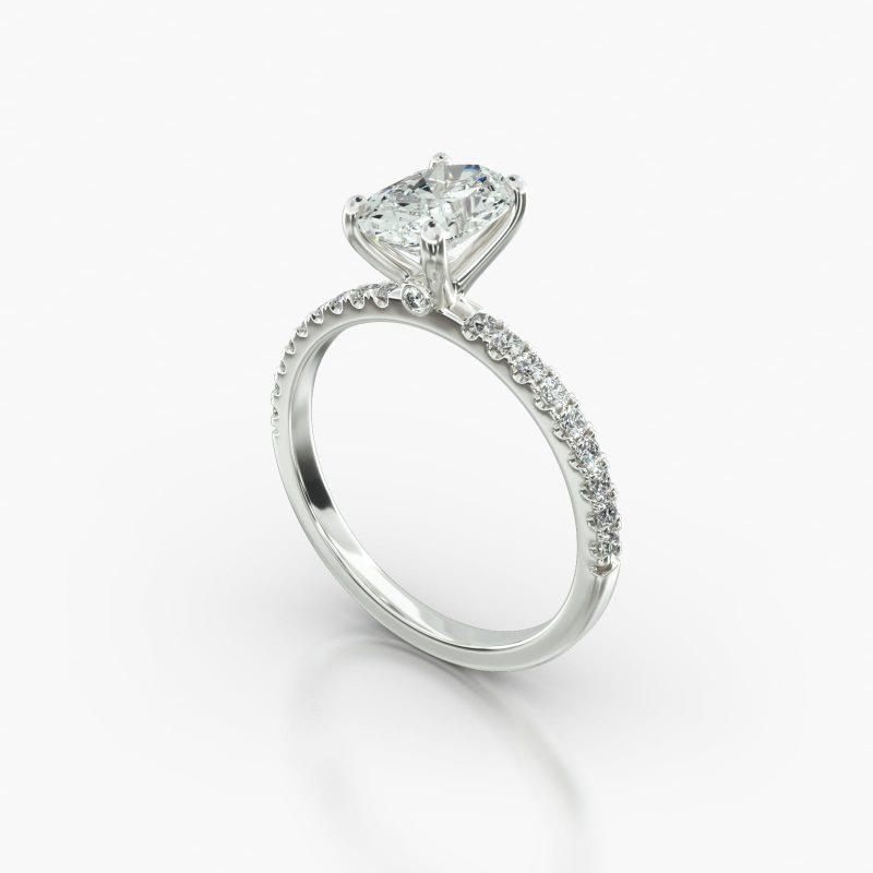 OVAL MACRO PAVE SURPRISE DIAMOND - B