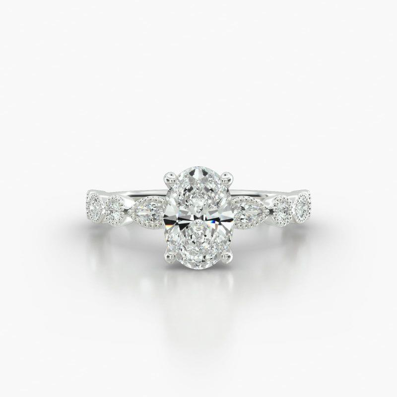 OVAL MARQUISE+ROUND CLASSIC BASKET - A