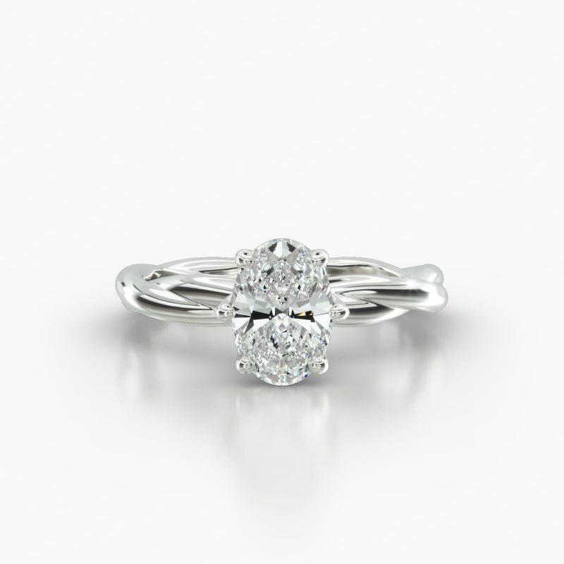 OVAL TWIST SIX TULIP BASKET - A