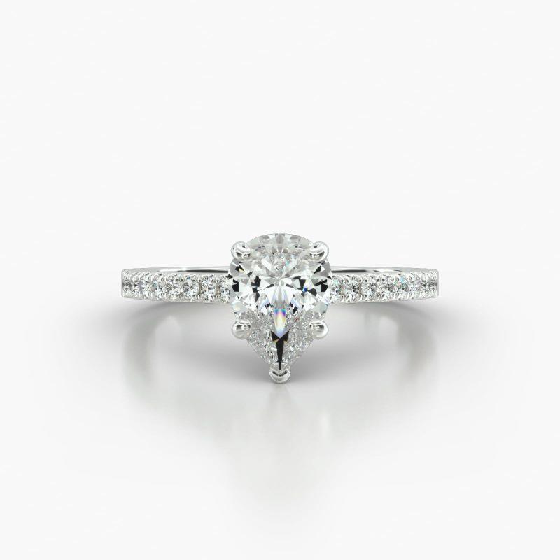 PEAR CATHEDRAL SURPRISE DIAMOND - A