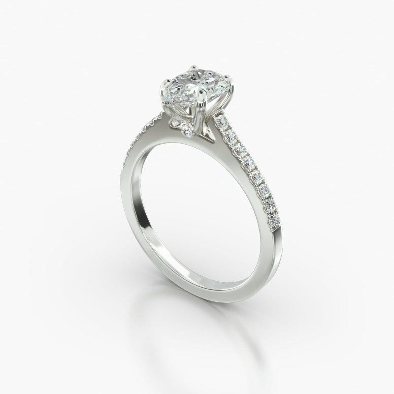 PEAR CATHEDRAL SURPRISE DIAMOND - B