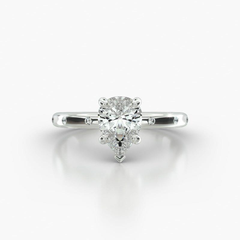 PEAR GYPSY CLASSIC PAVE BASKET - A