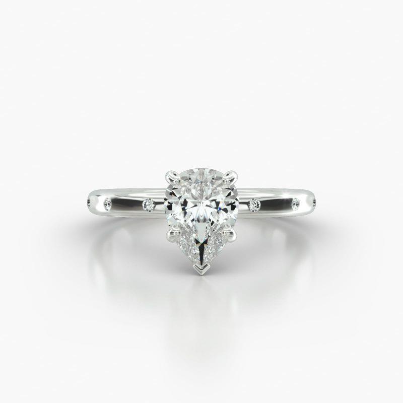 PEAR GYPSY FOUR PRONG - A