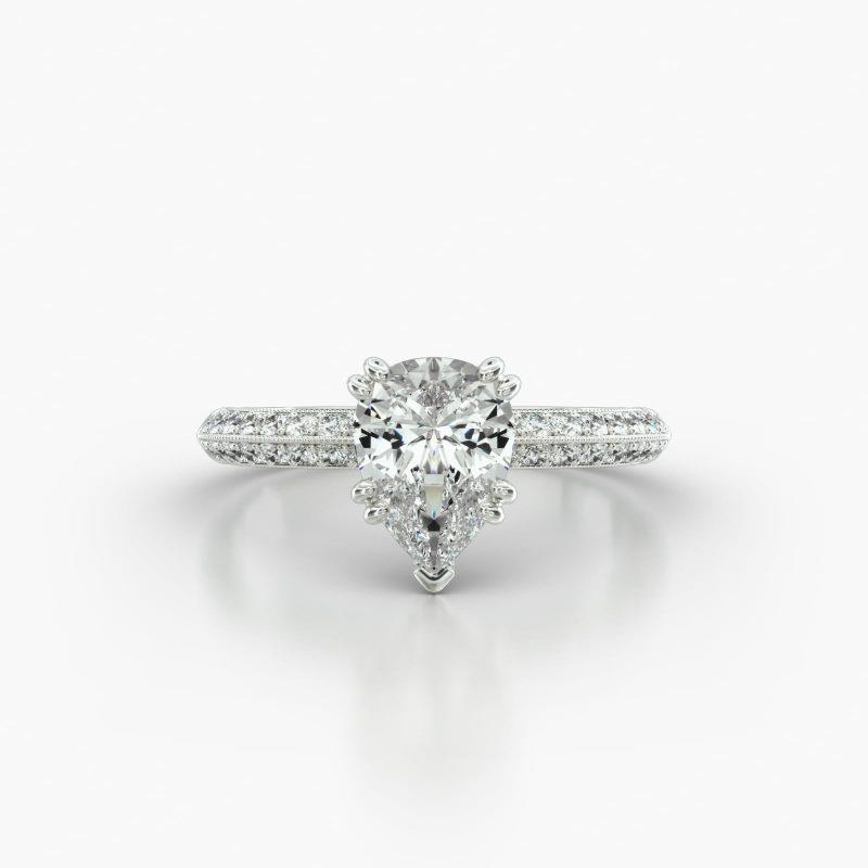 PEAR KNIFE PAVE VINTAGE BASKET - A