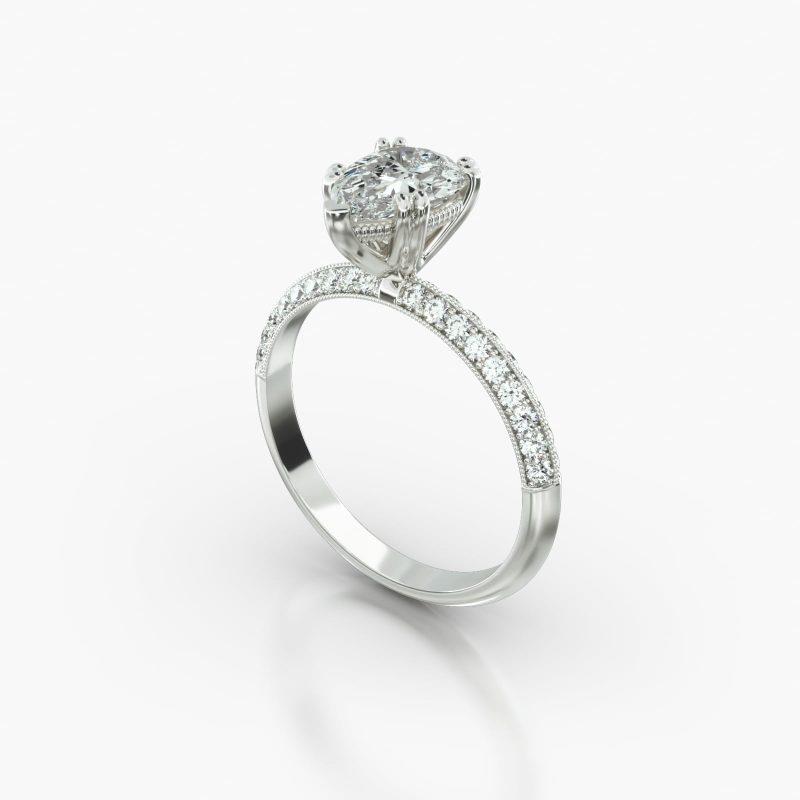 PEAR KNIFE PAVE VINTAGE BASKET - B