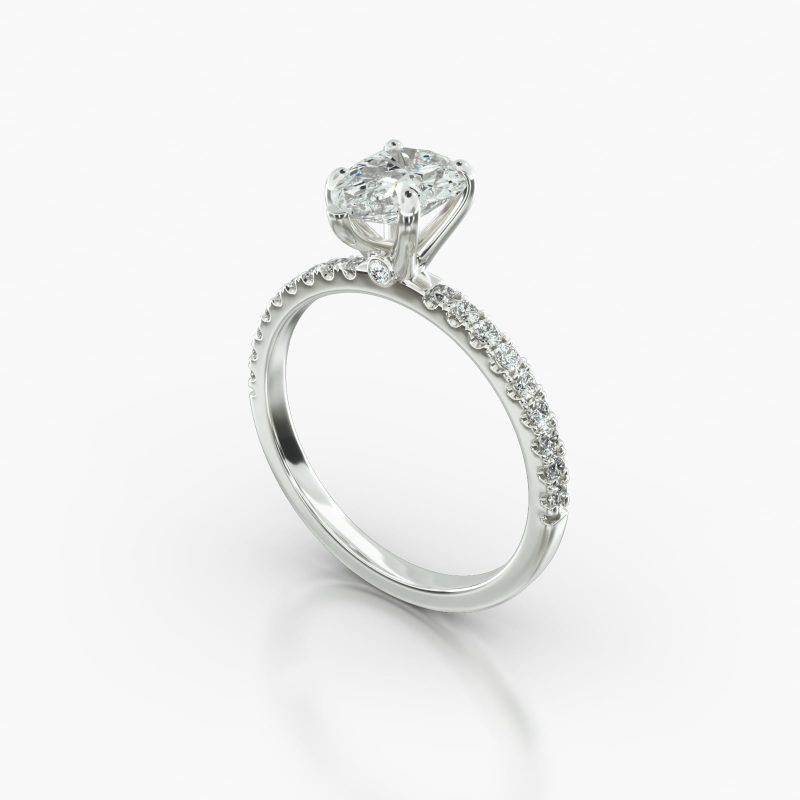 PEAR MACRO PAVE SURPRISE DIAMOND - B