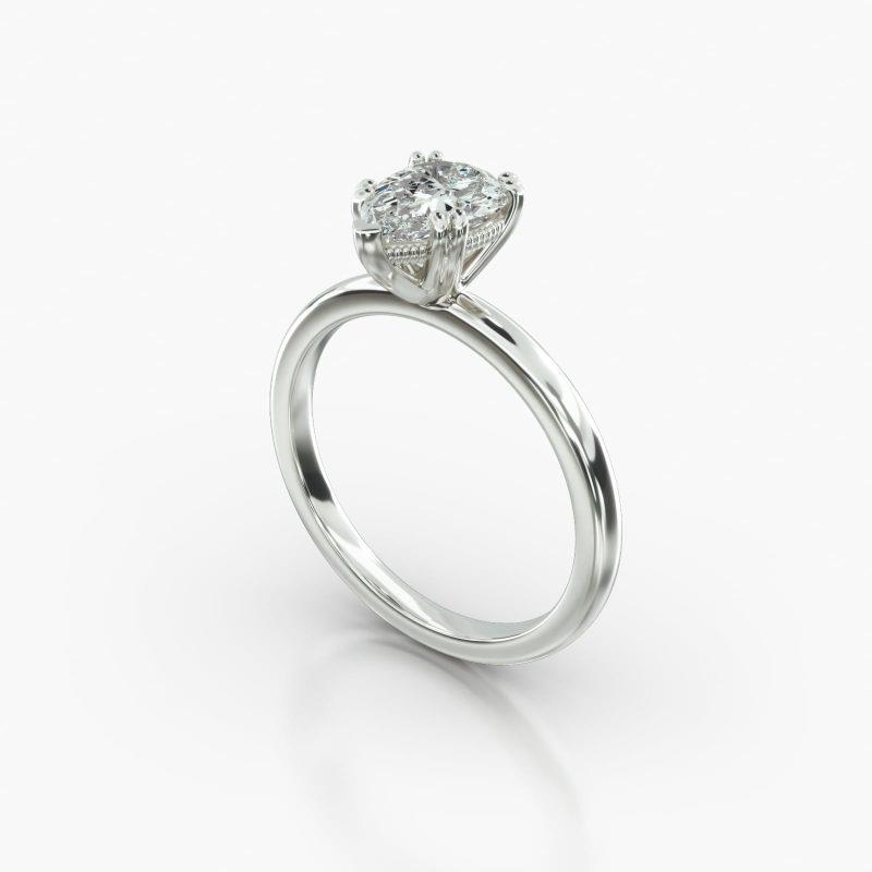 PEAR SOLITAIRE VINTAGE BASKET - B