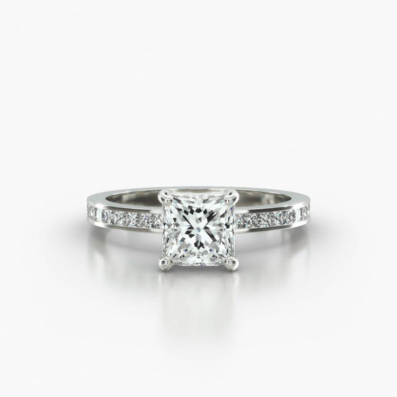 PRINCESS OR CUSHION CHANNEL CLASSIC BASKET - A