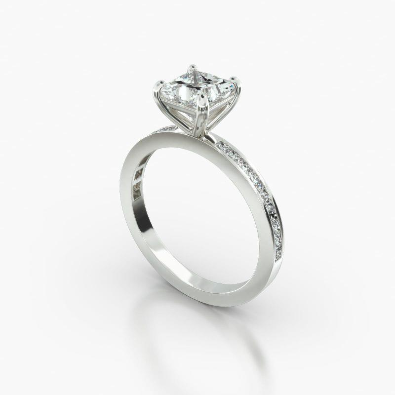 PRINCESS OR CUSHION CHANNEL CLASSIC BASKET - B