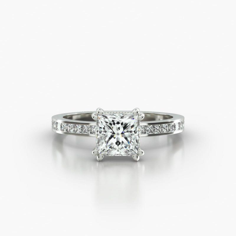 PRINCESS OR CUSHION CHANNEL VINTAGE BASKET - A