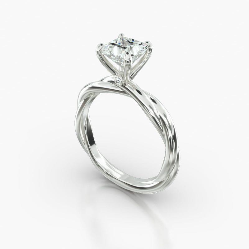 PRINCESS OR CUSHION TWIST SURPRISE DIAMOND - B