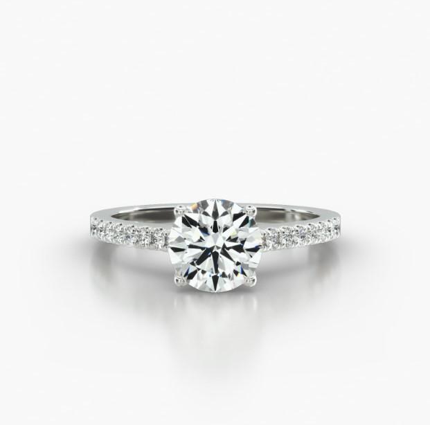 ROUND CATHEDRAL FOUR TULIP BASKET - A