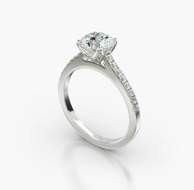 ROUND CATHEDRAL FOUR TULIP BASKET - B