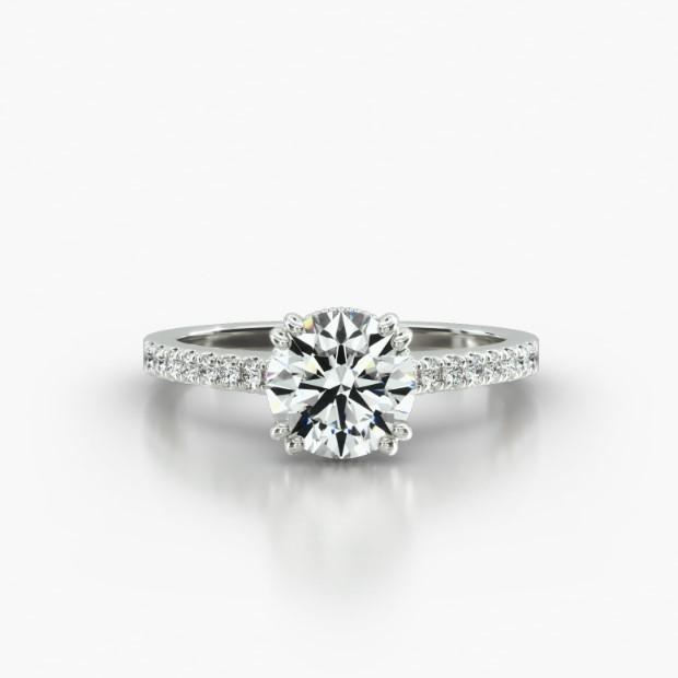 ROUND CATHEDRAL VINTAGE BASKET - A