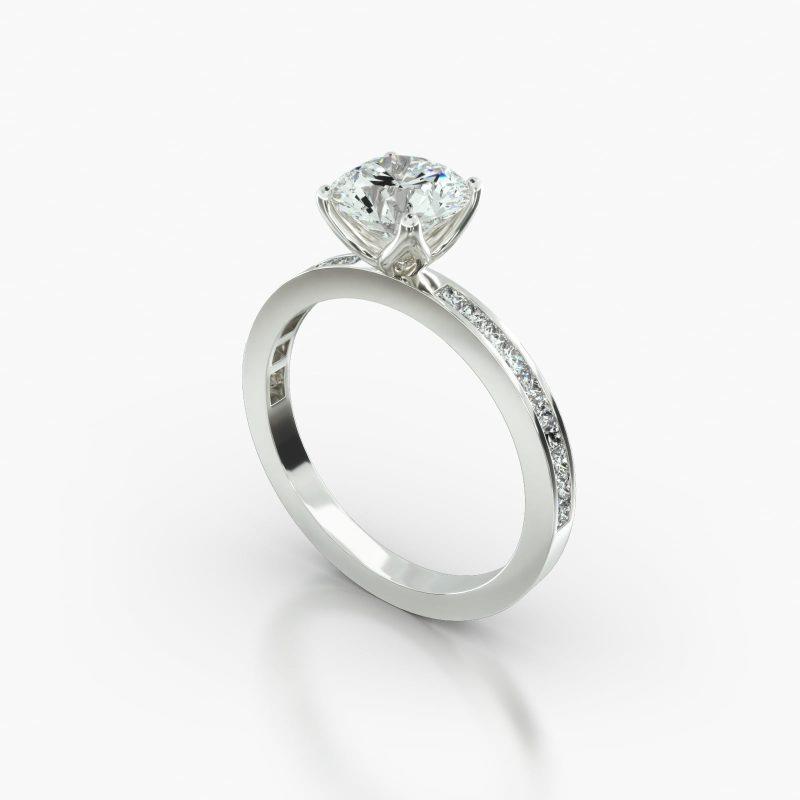 ROUND CHANNEL FOUR TULIP BASKET - B