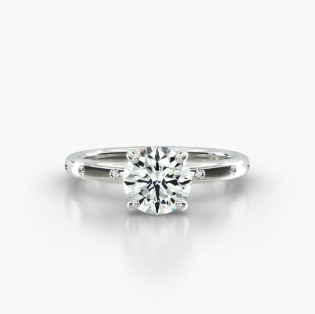 ROUND GYPSY FOUR PRONG - A