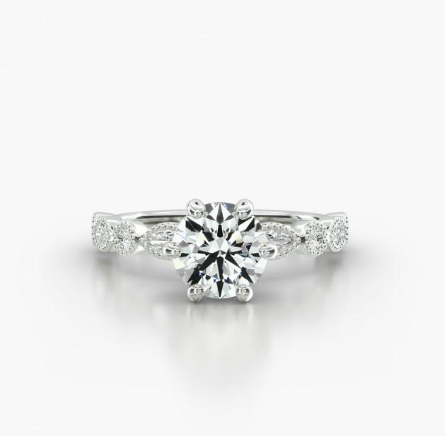 ROUND MARQUISE+ROUND SIX PRONG - A