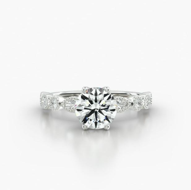 ROUND MARQUISE+ROUND SIX TULIP BASKET - A