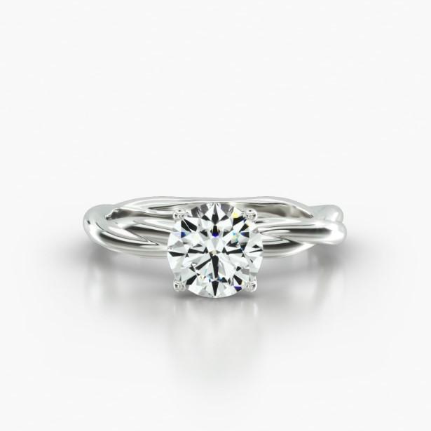 ROUND TWIST FOUR TULIP BASKET - A