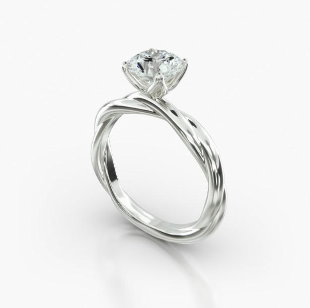 ROUND TWIST FOUR TULIP BASKET - B