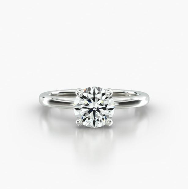 SOLITAIRE CLASSIC PAVE BASKET-A