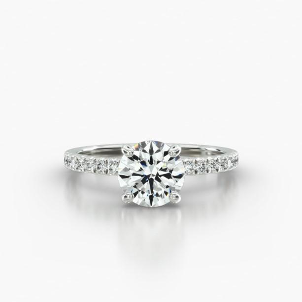 MACRO PAVE FOUR PRONG-A