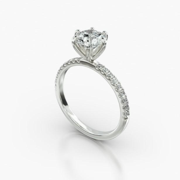 MACRO PAVE SIX PRONG-B