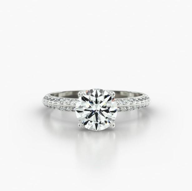 KNIFE PAVE FOUR TULIP BASKET-A