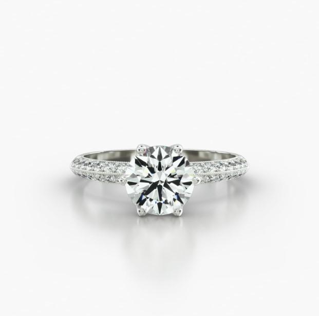 KNIFE PAVE SIX TULIP BASKET-A